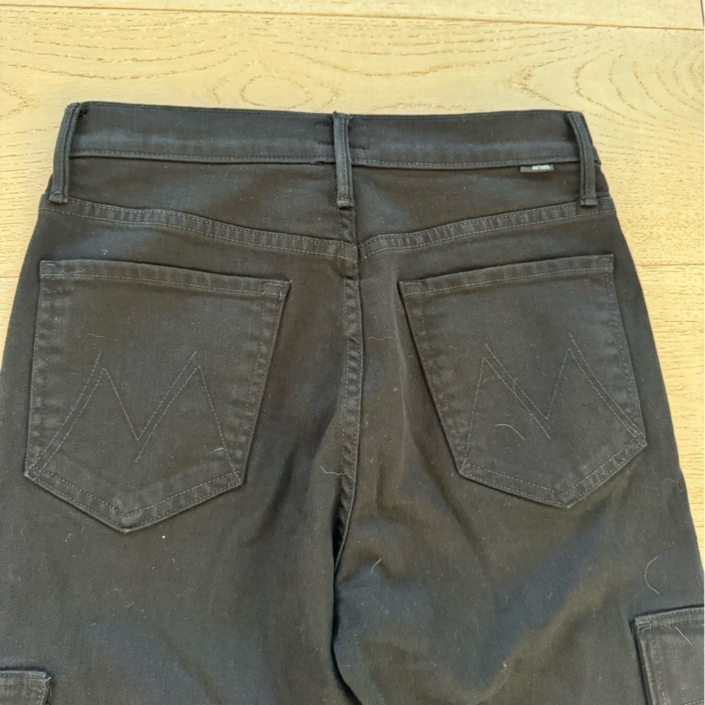 NWOT Mother The Straight Up Rambler Cargo 
Jeans Pants in Pitch size 28 - Picture 12 of 16